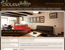 Tablet Screenshot of lasolanadesanzoles.com